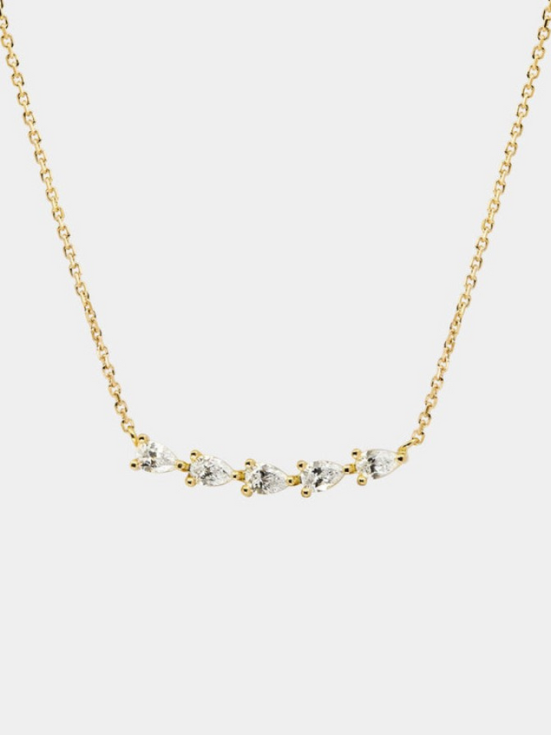 Zircon Minimal Crystal Chain Necklace