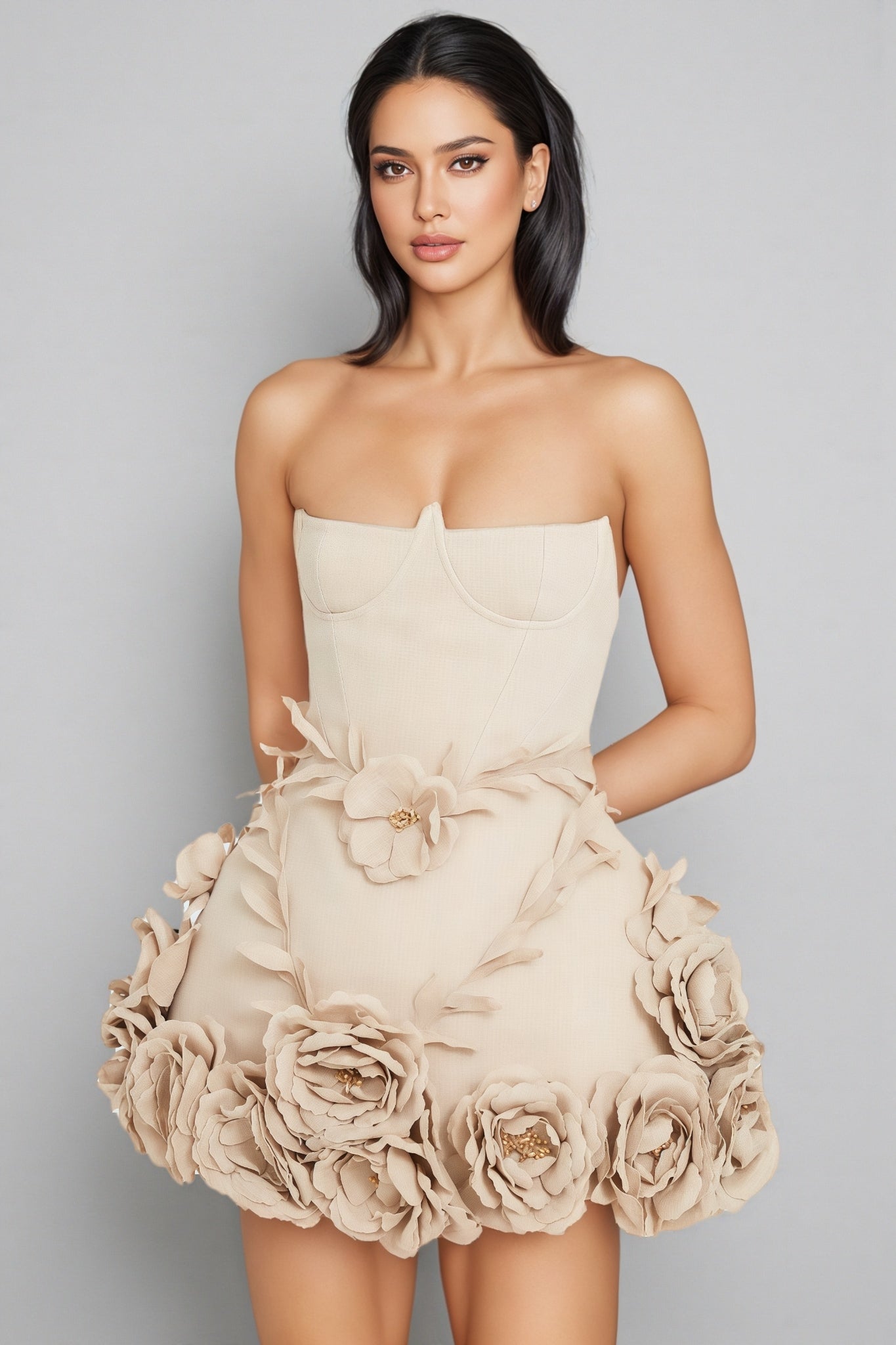 Freyae 3d Puffy Mini Dress