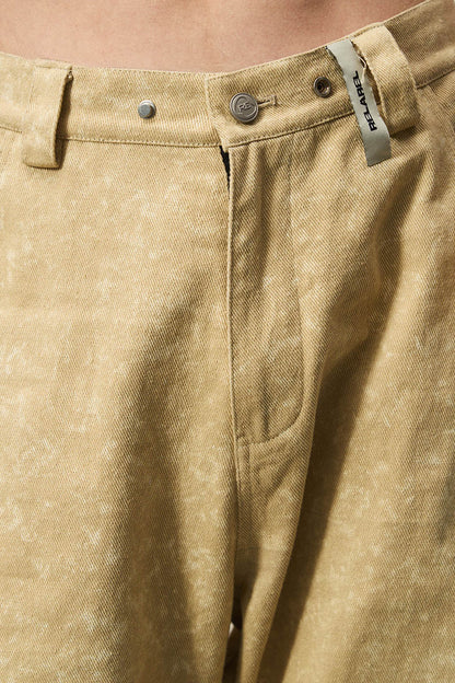 Deconstructed Khaki Cargo Pants