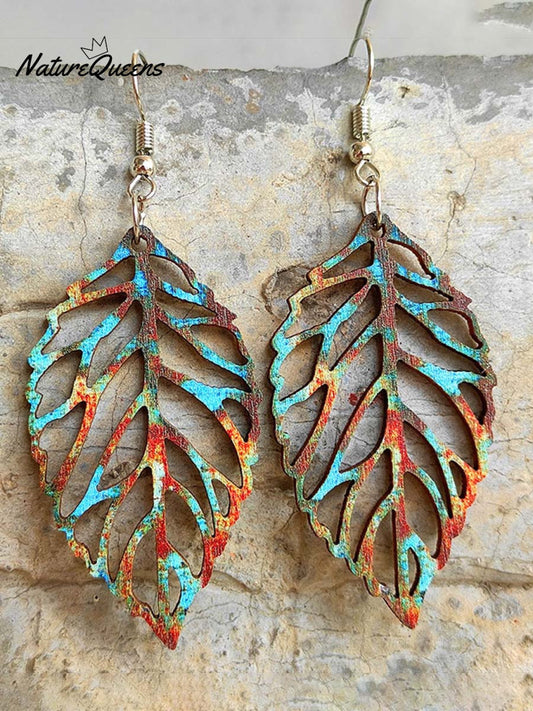 Colorful Wood Earrings