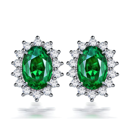 Celestial Radiance Gemstone Studs