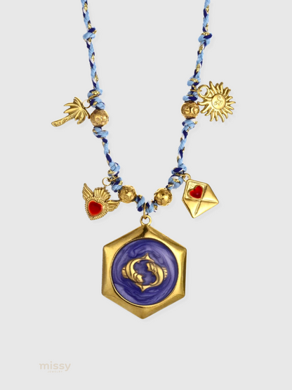 Cesia Zodiac Sign Charm Necklace