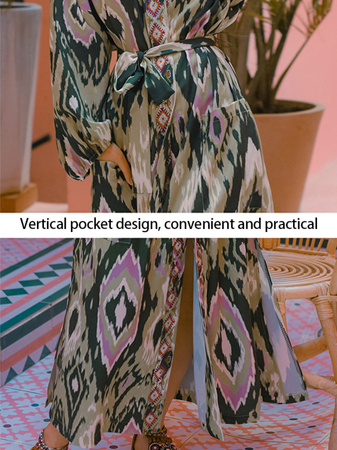 Printed Cardigan Jacket