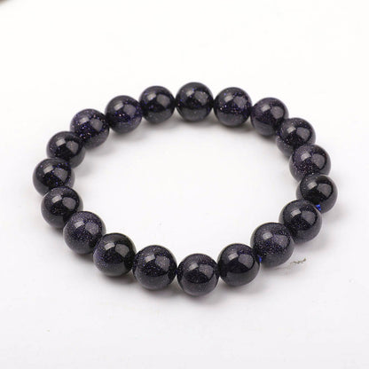 12mm Blue Sandstone Spiritual Bracelet for Protection