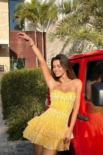 Anya | Ruffle Mini Dress