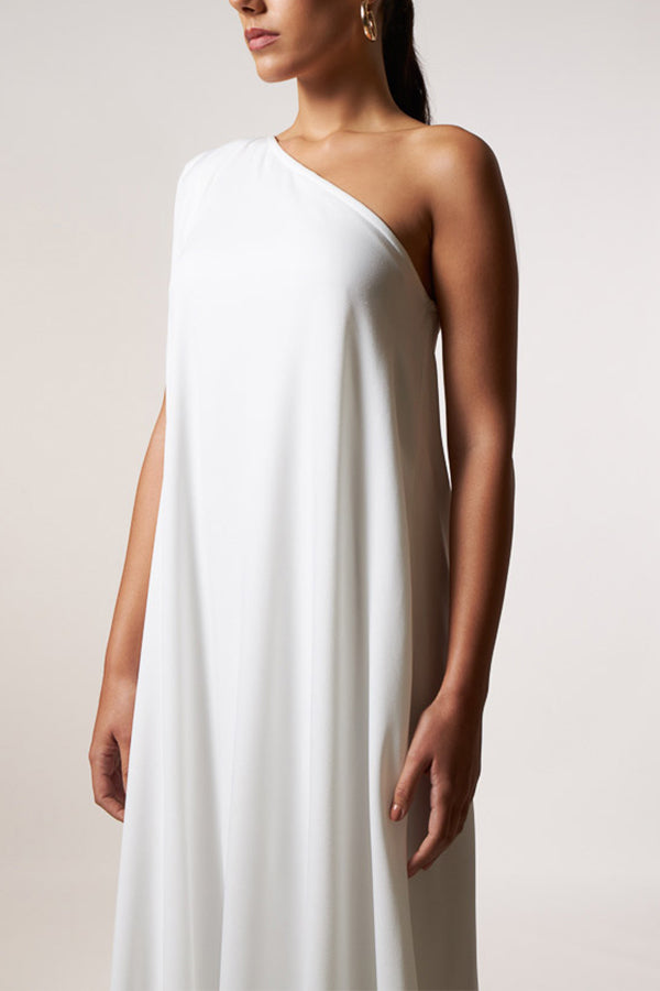 Timeless Charm One Shoulder A-line Maxi Dress