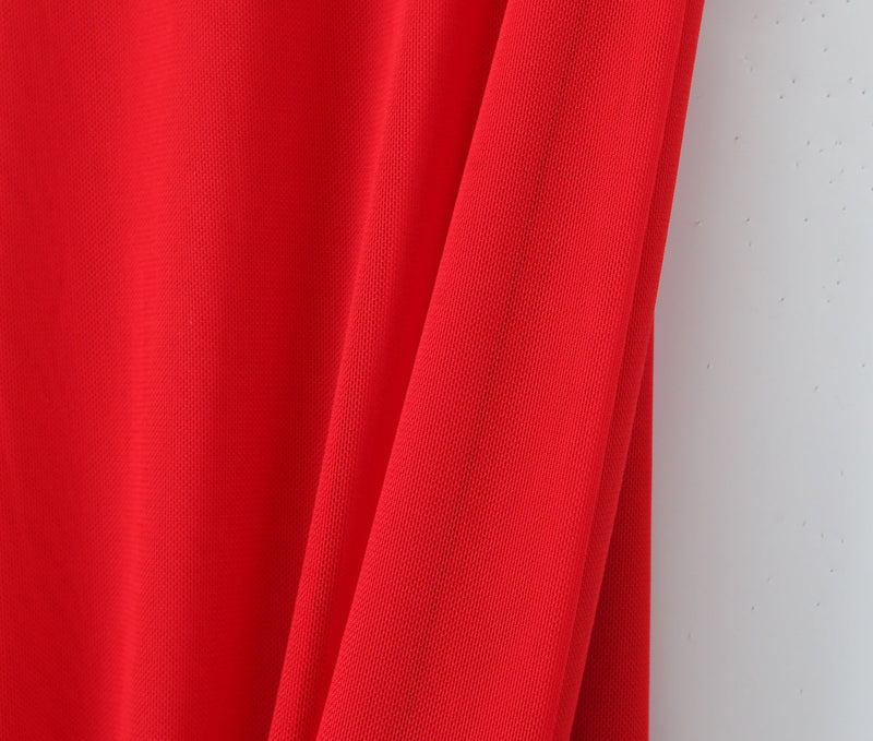 Decorative Party Fishtail Dress Slim Stretch Mesh Camisole Maxi Dress