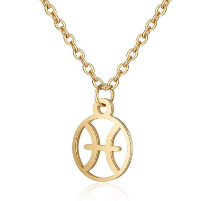 Starlit Zodiac Charm Necklace