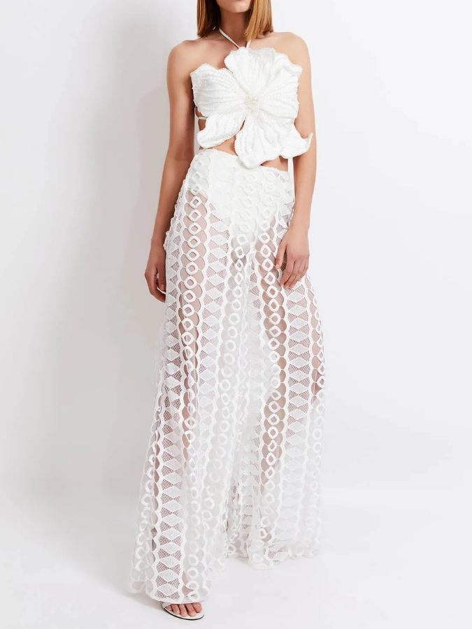 Beaded Swimsuit and Pants