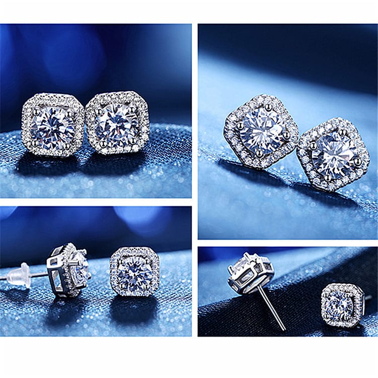 Moonlit Clarity Crystal Studs