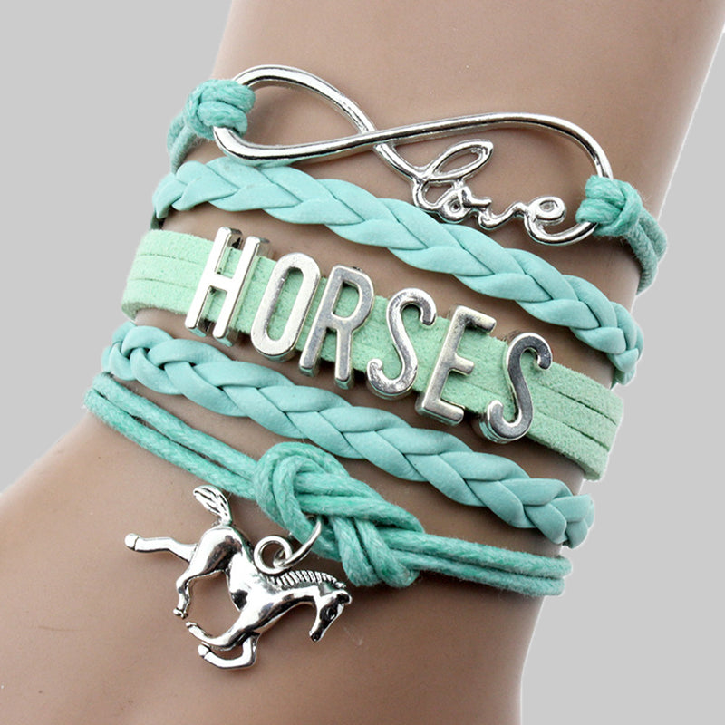 Daily Letter Patchwork Bracelets