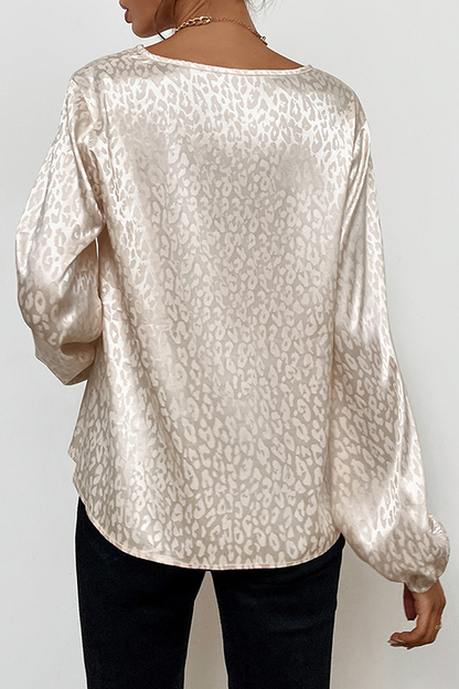Print Patchwork Basic V Neck Blouses(9 Colors)