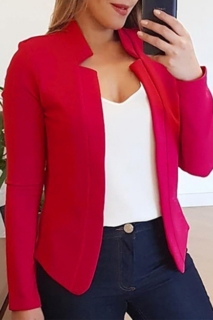 Patchwork Cardigan Collar Outerwear(6 Colors)