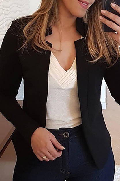 Patchwork Cardigan Collar Outerwear(6 Colors)