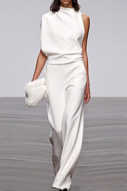Half a Turtleneck Boot Cut Jumpsuits(12 Colors)