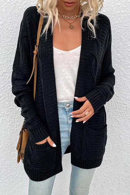 Split Joint Cardigan Collar Tops(10 Colors)