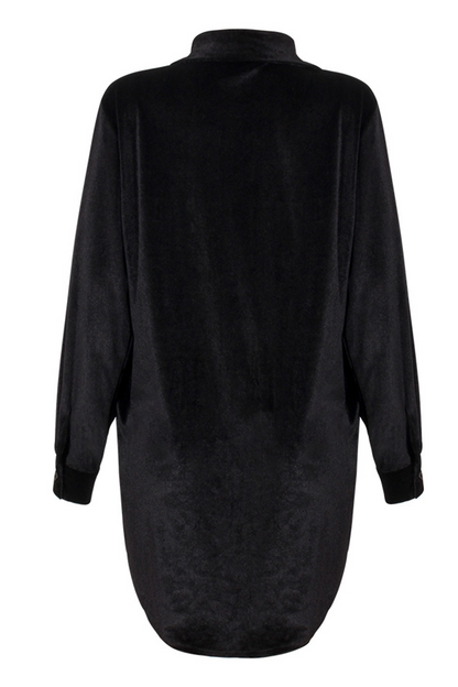 Patchwork Turndown Collar Blouses(3 Colors)