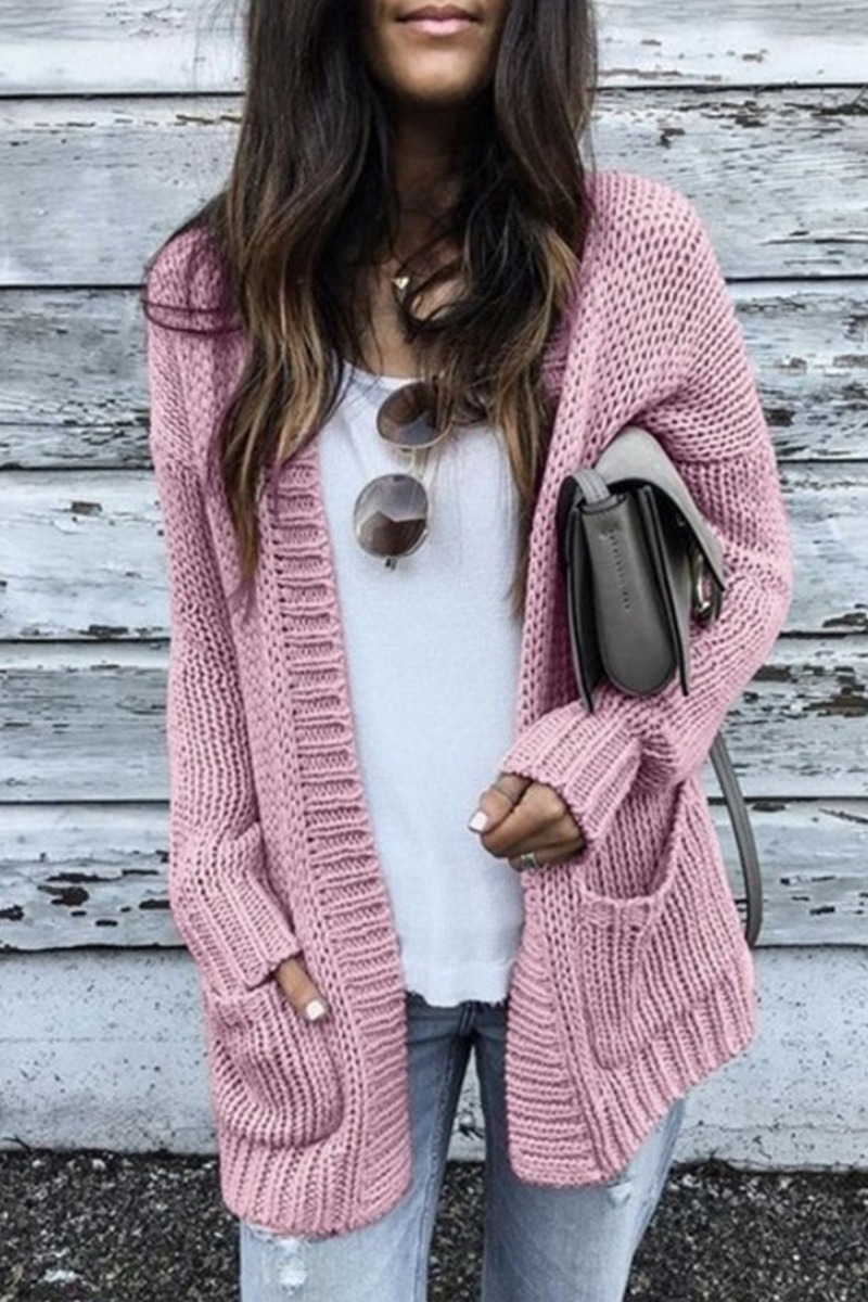 Patchwork Cardigan Collar Tops(5 Colors)