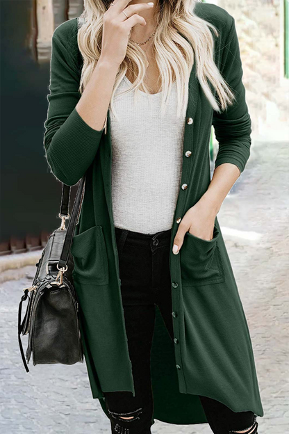 Patchwork Cardigan Collar Outerwear(8 Colors)