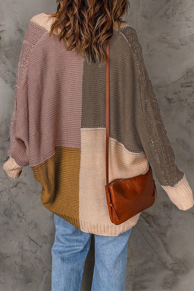 Color Block Contrast Cardigans(8 Colors)