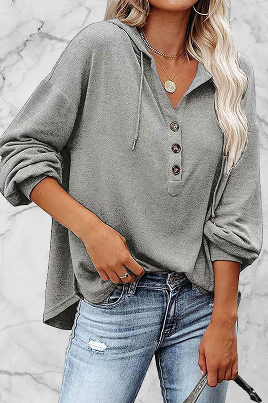 Frenulum V Neck Hoodies(8 Colors)