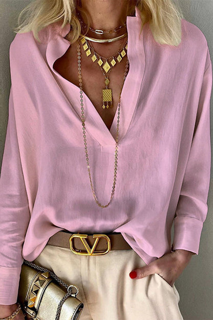 Mandarin Collar Blouses(2 Colors)