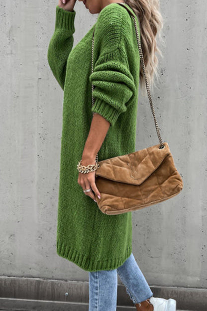 Patchwork V Neck Cardigans(4 Colors)