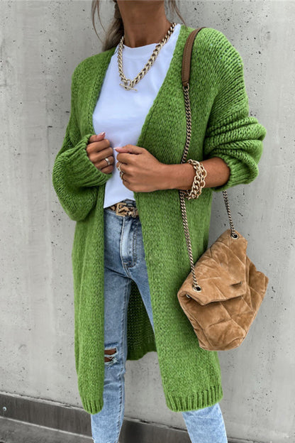 Patchwork V Neck Cardigans(4 Colors)