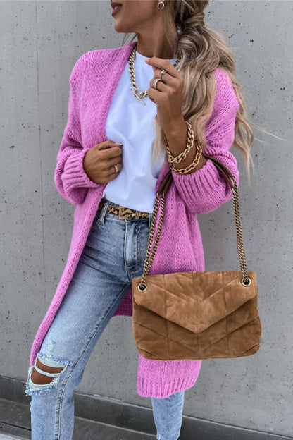 Patchwork V Neck Cardigans(4 Colors)