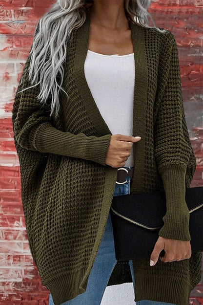Color V Neck Bat Sleeve Cardigans(8 Colors)