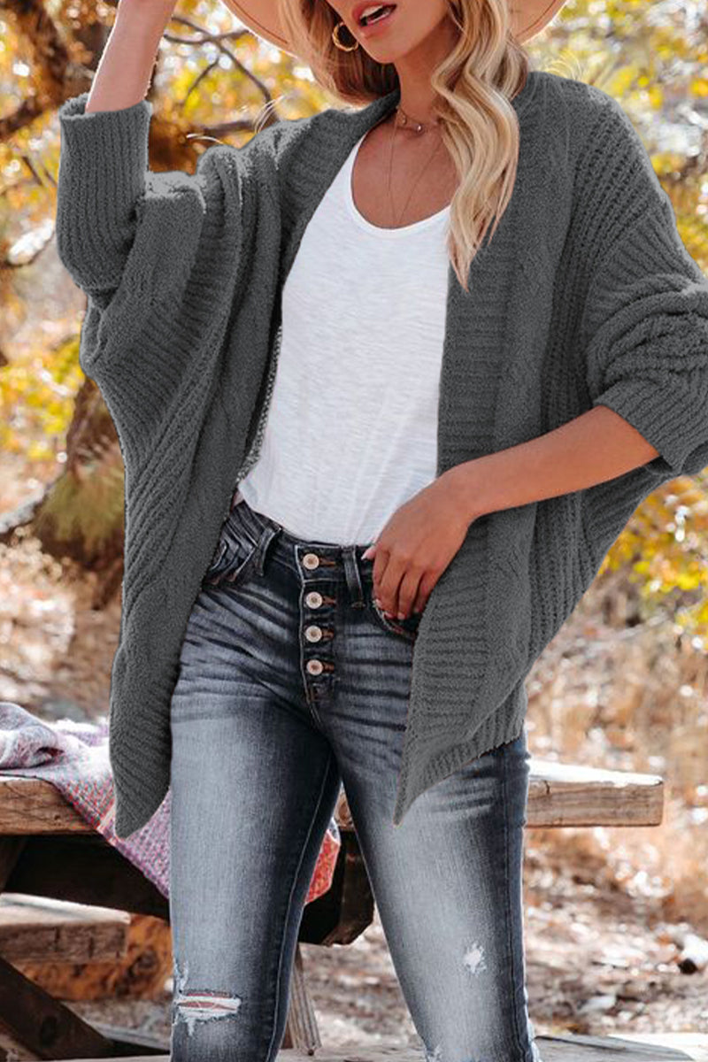 Color V Neck Cardigans(6 Colors)