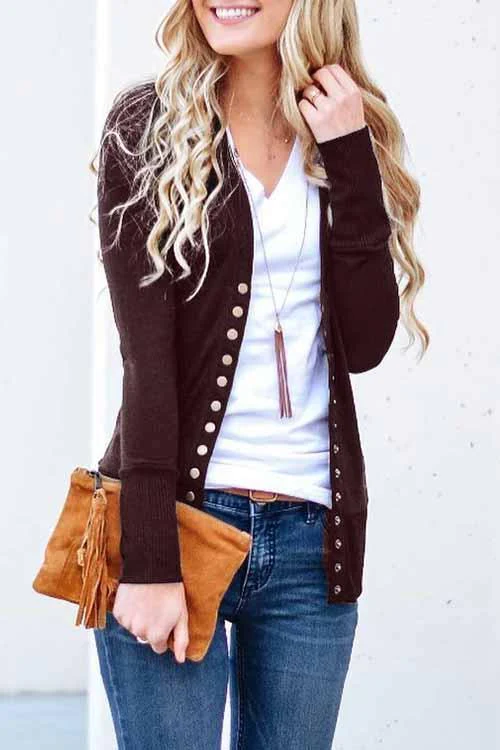 Buttons Color Cardigan(9 Colors)