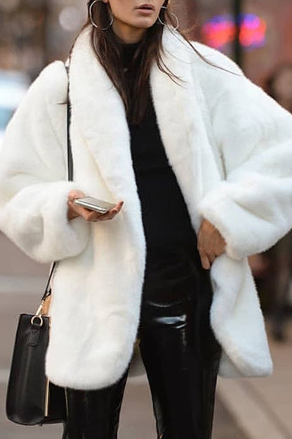 Without Belt Color Cardigan Collar Outerwear