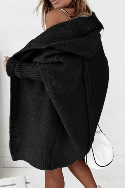 Street Asymmetrical Color Hooded Collar Cardigans(15 Colors)
