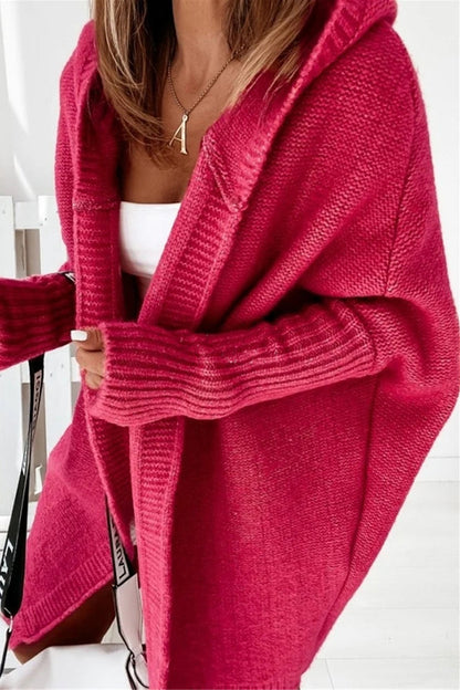 Street Asymmetrical Color Hooded Collar Cardigans(15 Colors)