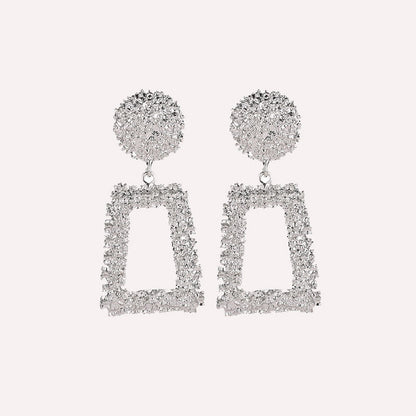 Street Geometric Patchwork Earrings