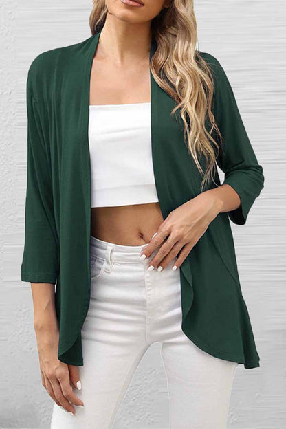 Print Patchwork Cardigan Collar Tops