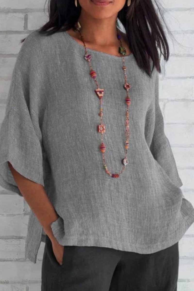 O Neck Blouses(5 Colors)