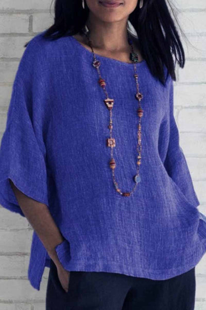 O Neck Blouses(5 Colors)