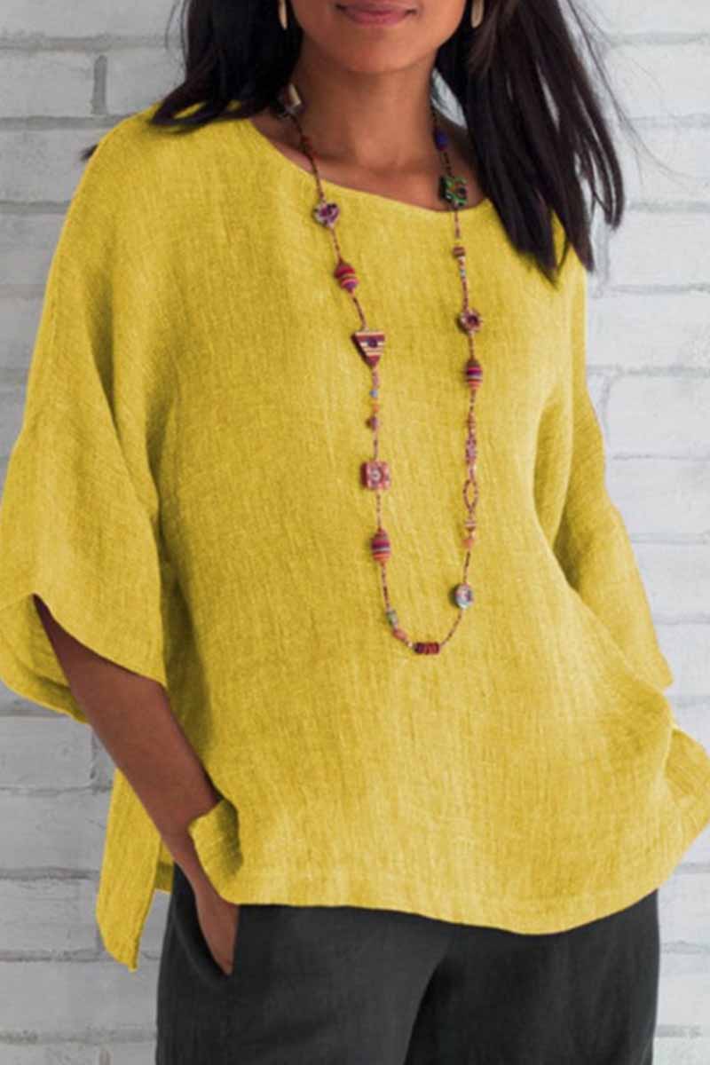 O Neck Blouses(5 Colors)
