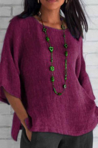 O Neck Blouses(5 Colors)