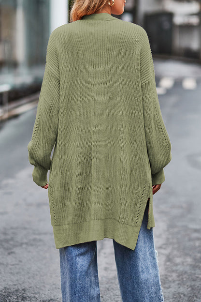 Street Pocket Cardigan Collar Tops