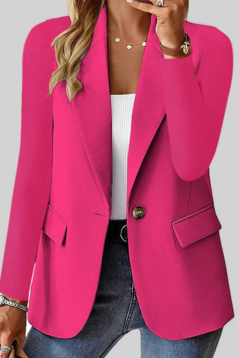 Cardigan Turn-back Collar Outerwear Ye9856