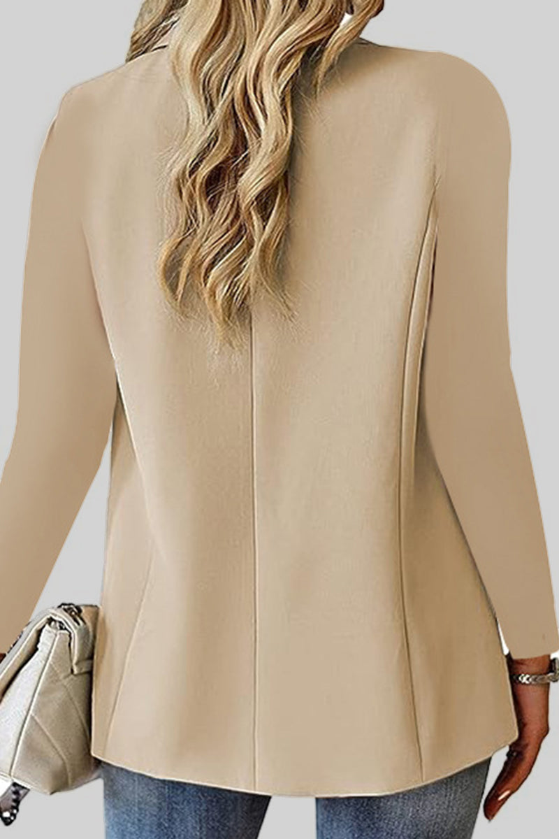 Cardigan Turn-back Collar Outerwear Ye9856