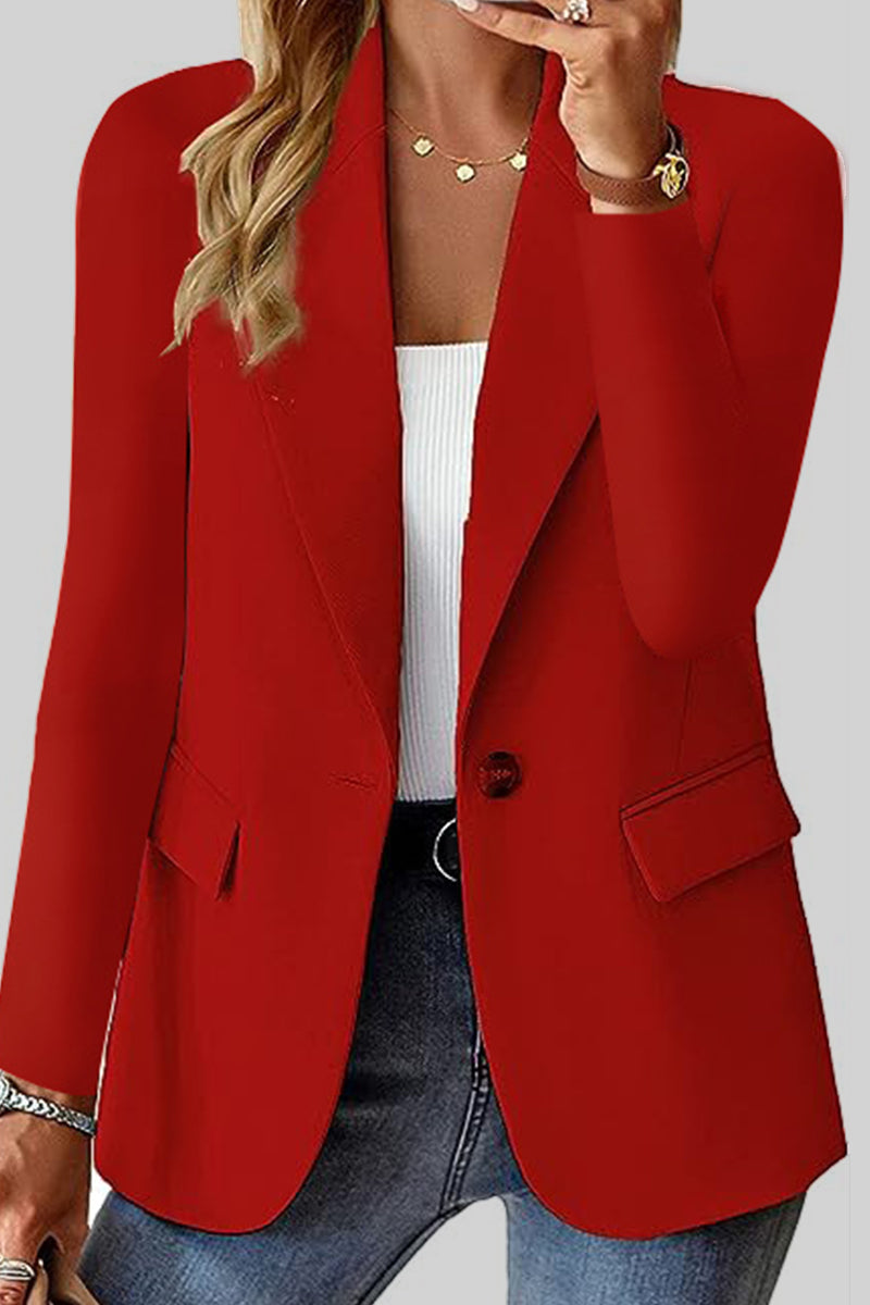 Cardigan Turn-back Collar Outerwear Ye9856