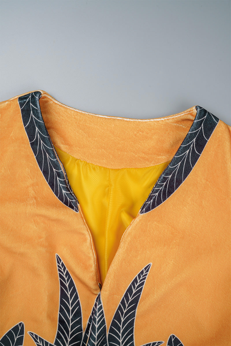 Print Cardigan Collar Outerwear
