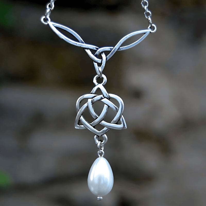 Brighid's Heart Trinity Knot Protection Necklace