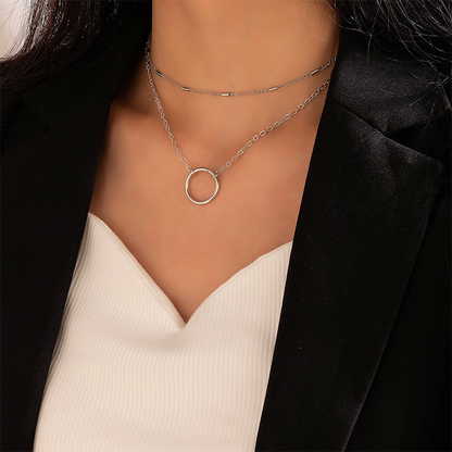 Simplicity Geometric Patchwork Necklaces Gj0067
