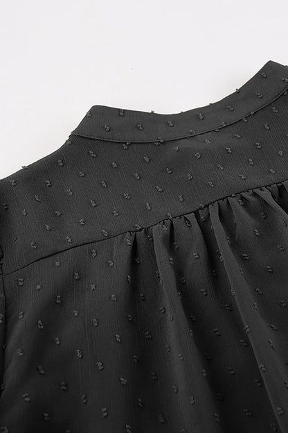 Sweet Flounce Mandarin Collar Blouses