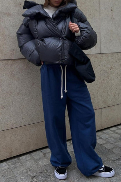 Cardigan Hooded Collar Outerwear(4 Colors)